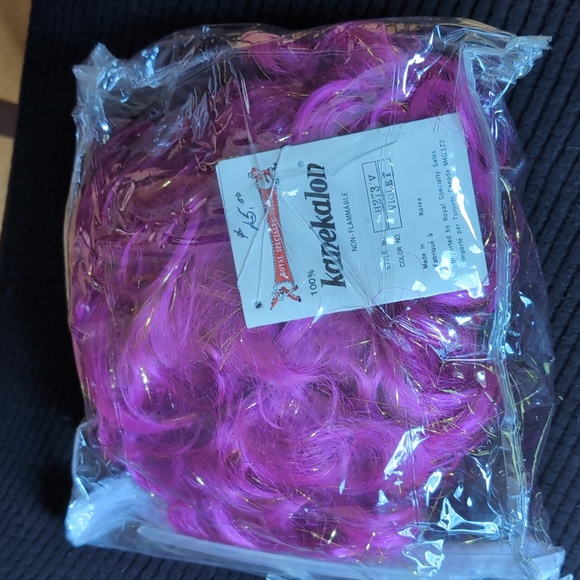 Pink Gold Wig Halloween Costume New - Picture 6 of 6